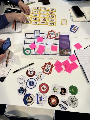 Photo de l'atelier immersif sur les Open Badges